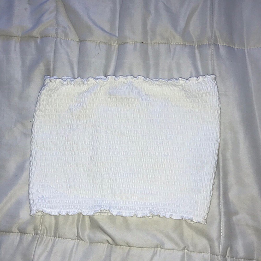 size M Hollister white tube top